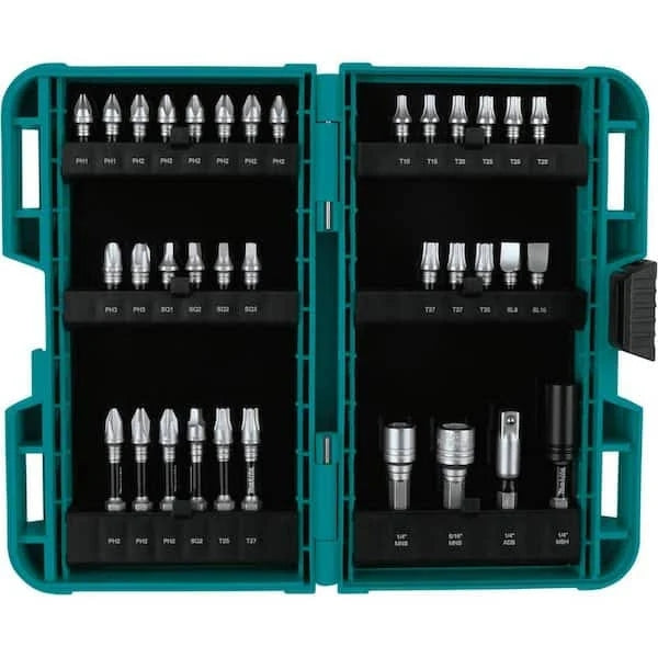 Makita 18V LXT Lithium-Ion Brushless Cordless 1/2 in. Driver-Drill Kit, 3.0Ah with Bonus Impact XPS 35 Piece Impact Bit Set