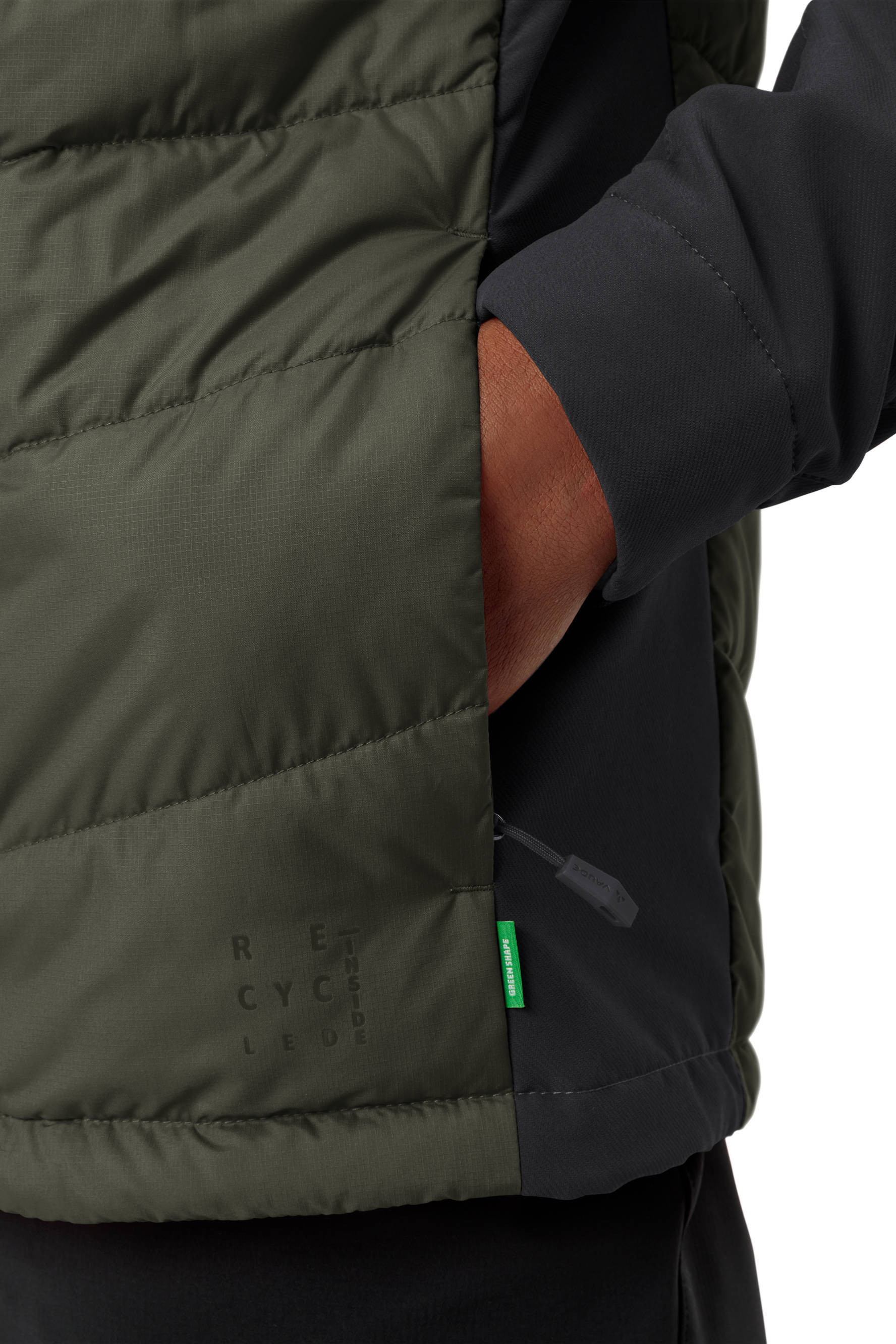 VAUDE jas Elope Hybrid kaki