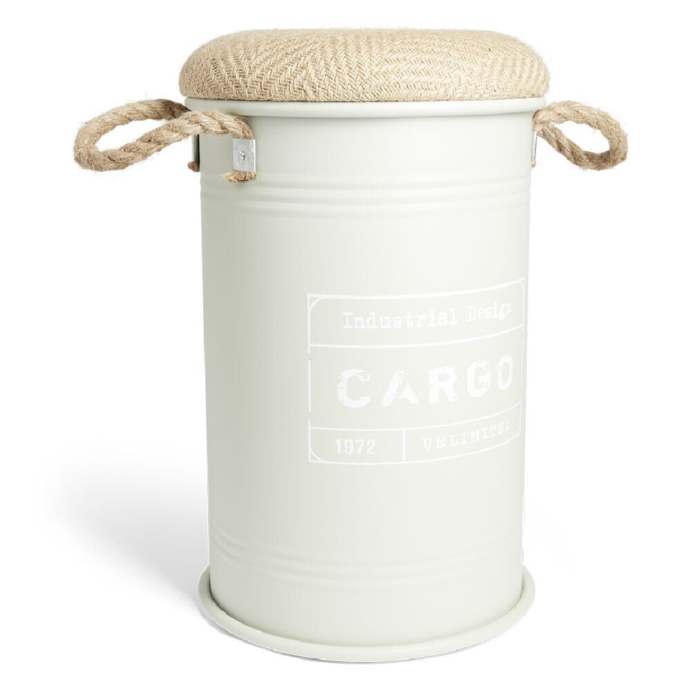 Pouf coffre de rangement petit modèle Ø27xH43,5cm vert