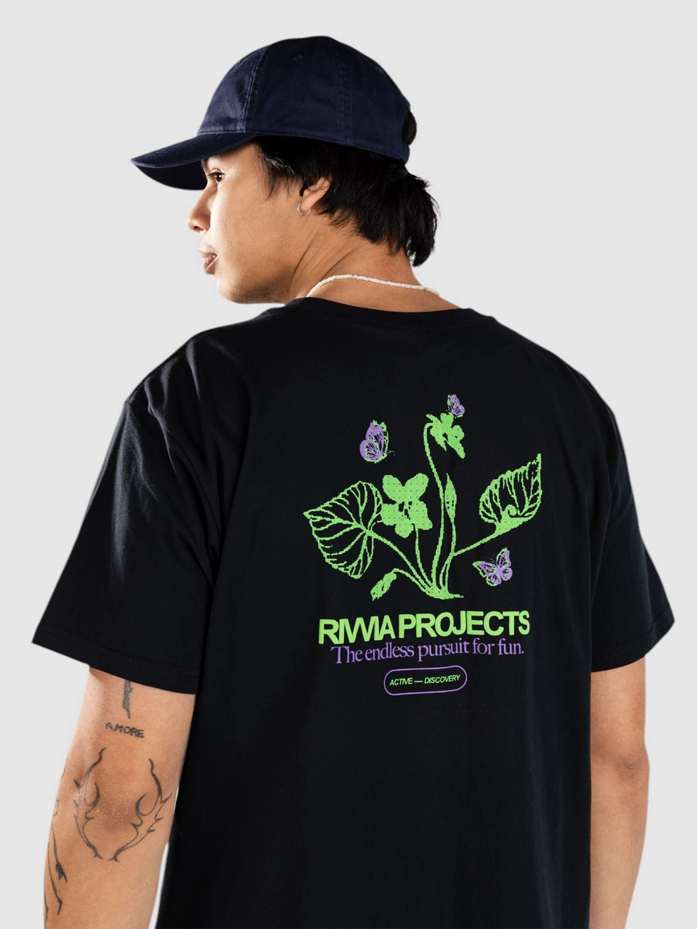 Rivvia Projects Postive Growth T-Shirt black