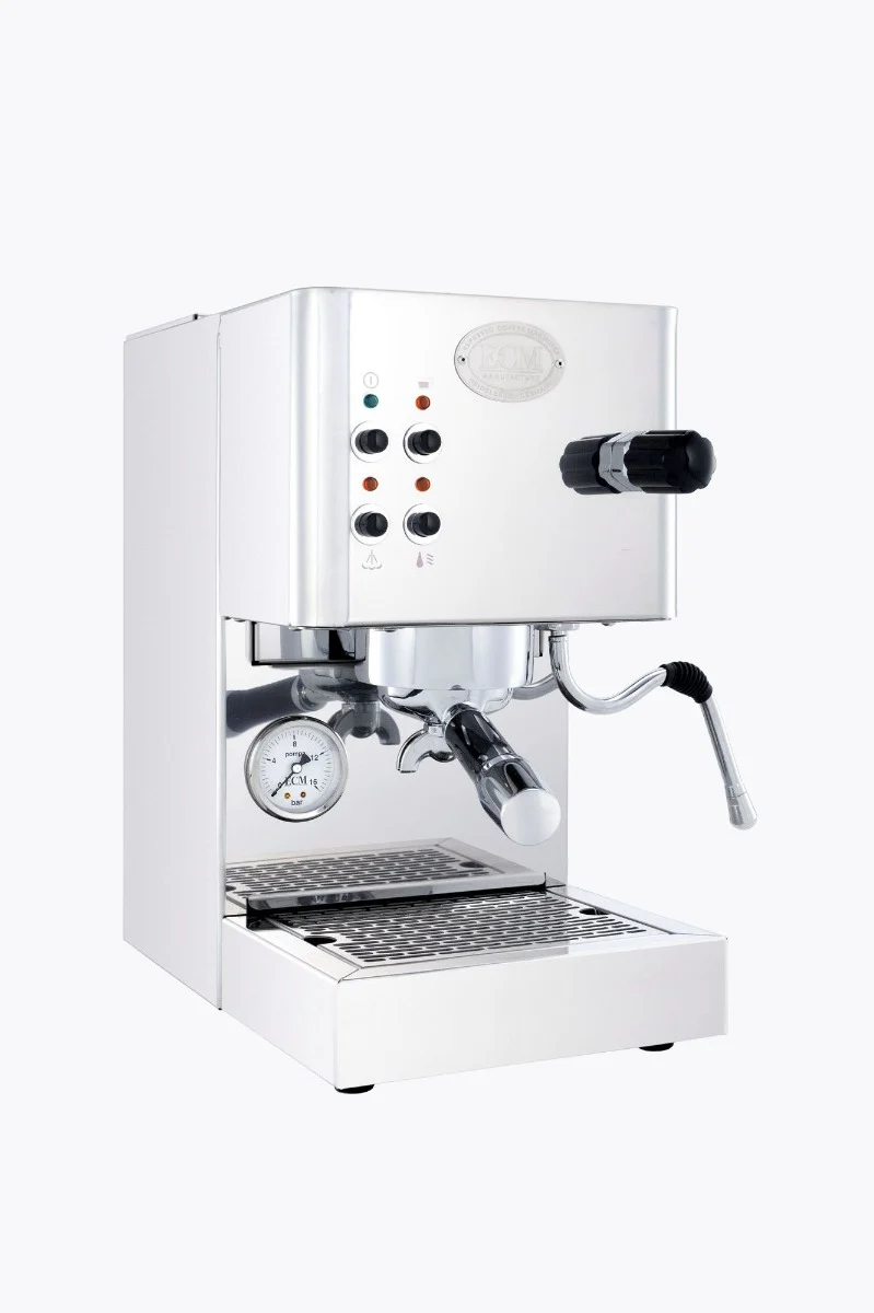 ECM Espressomaschine Casa V Edelstahl poliert + ECM Mühle S-Automatik 64 mit Timer Edelstahl