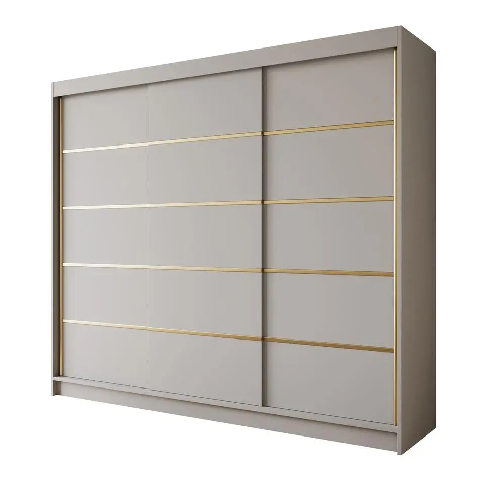 Meubella - Kledingkast Eagle - Beige - 250 cm