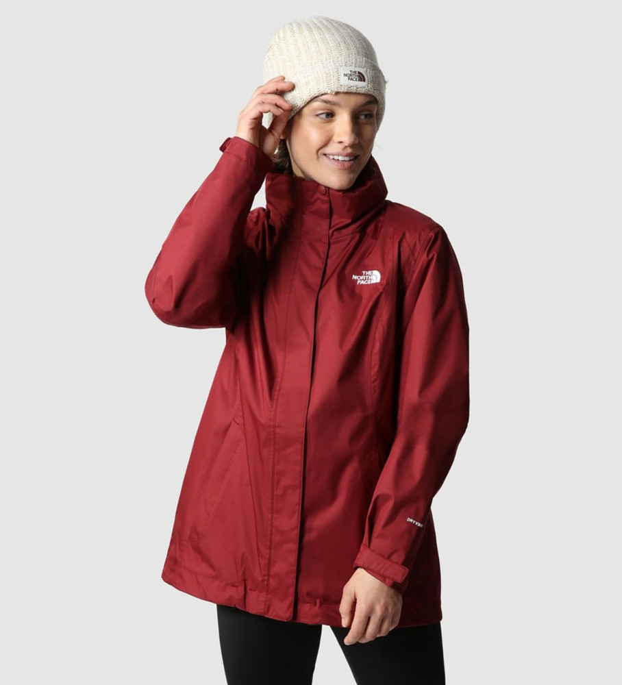 Jaqueta de lã polar The North Face Evolve II Triclimate na cor bordô