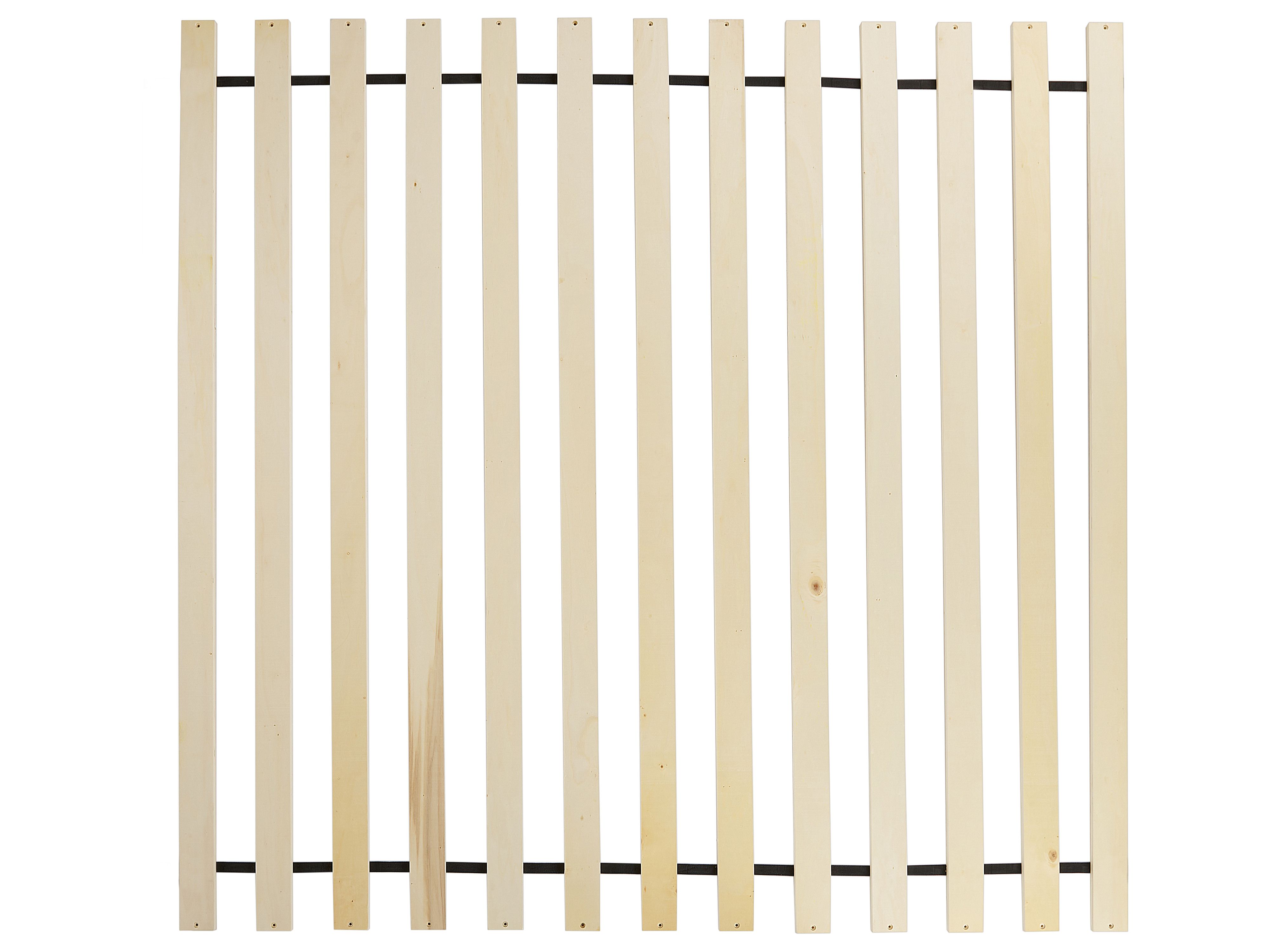 Hemelbed Hout HAILLICOURT 180 x 200 cm Lichtbruin