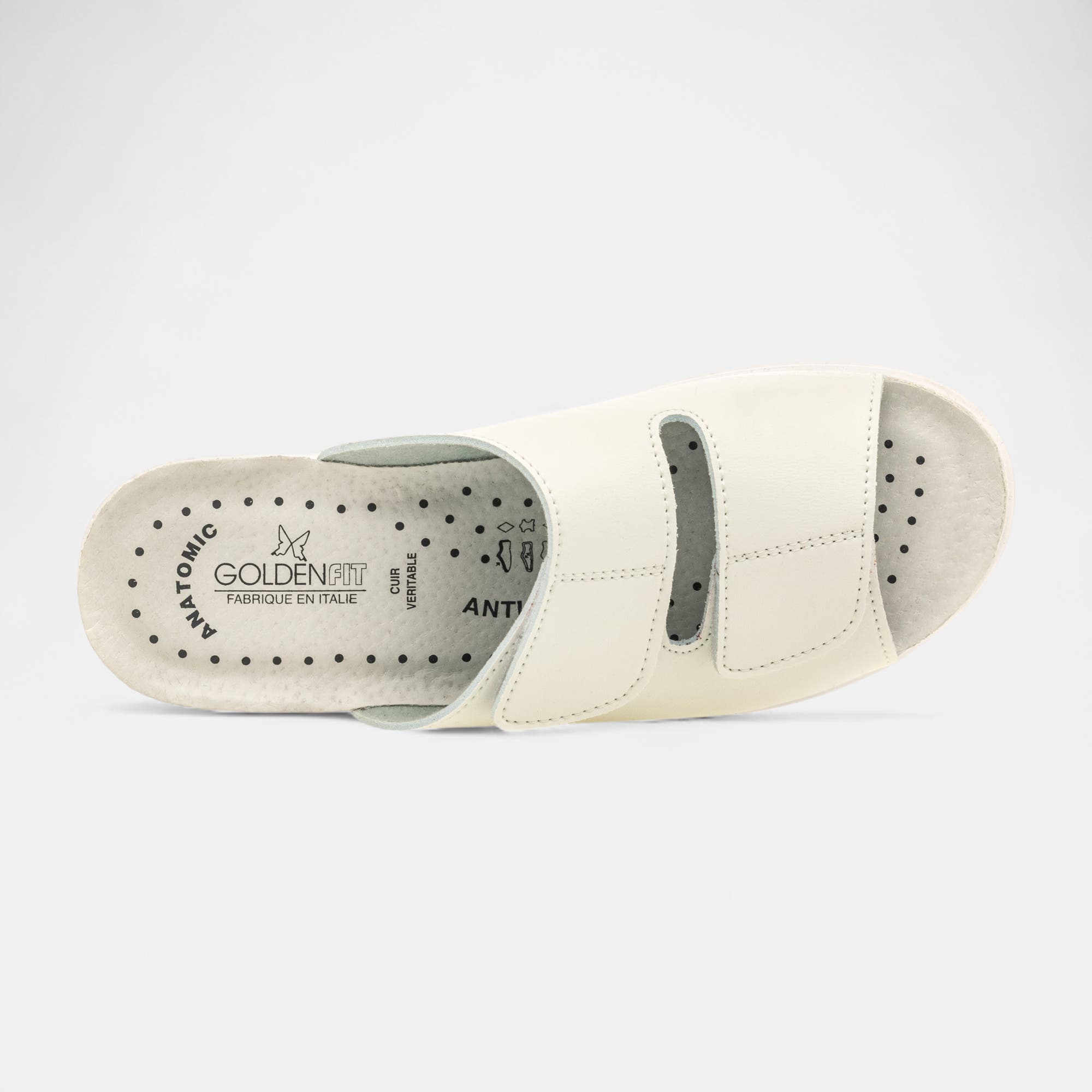 Nu-pieds confort Femme blanc