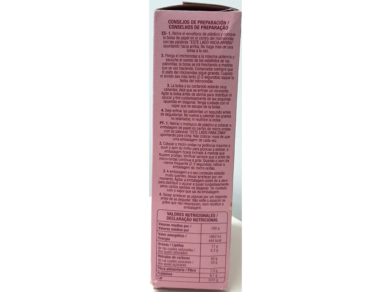 PIPOCAS MICRO-ONDAS AUCHAN DOCES 300 G (3X100G)