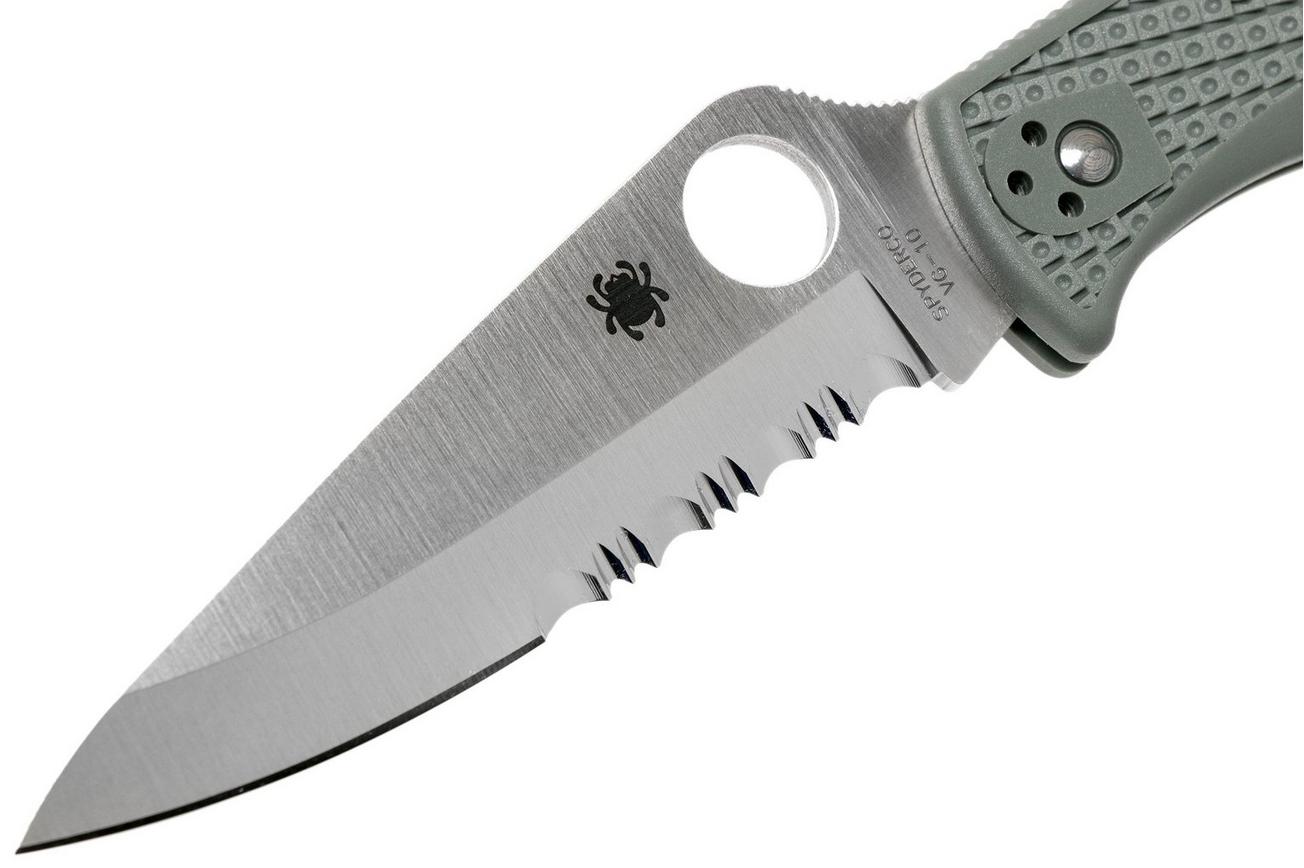 Spyderco Endura 4 Foliage Green C10PSFG partly serrated zakmes