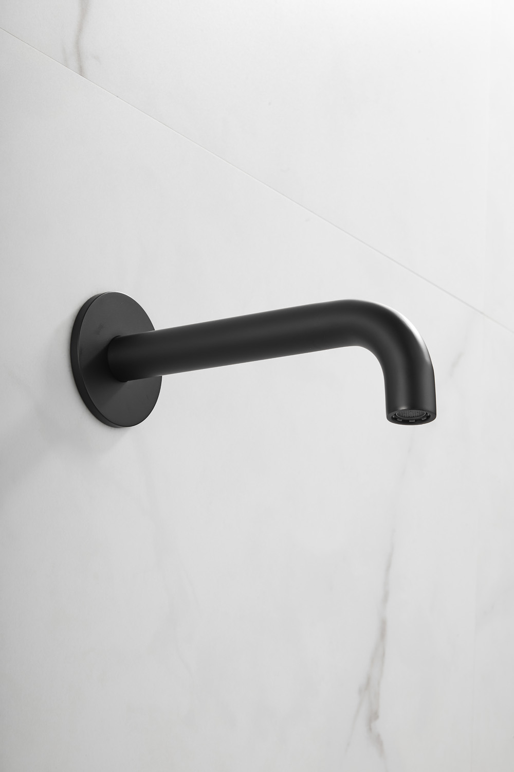 Saniclear Plus baduitloop 20cm zwart mat
