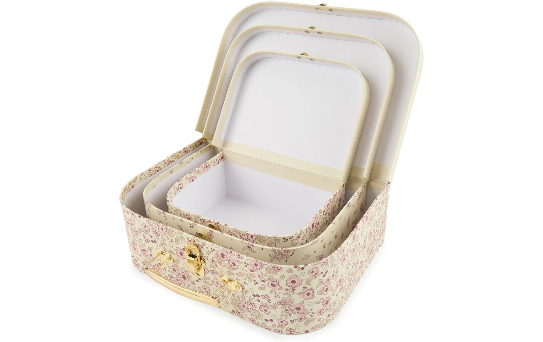 Spielzeugkoffer Ella vintage flowers 3er SetKofferset zum Aufbewahren von Spielzeugen
