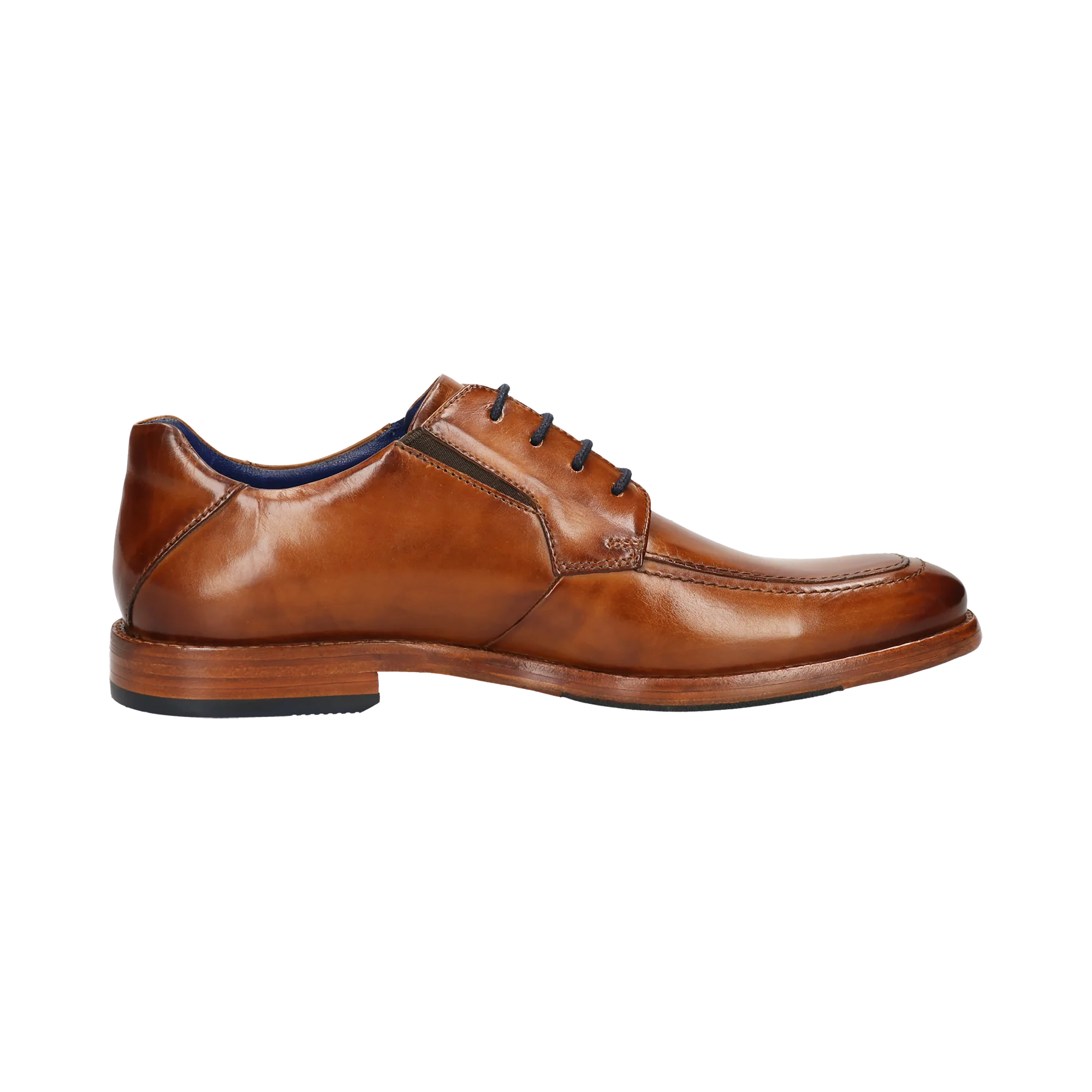 Leder Business Schnürer cognac
