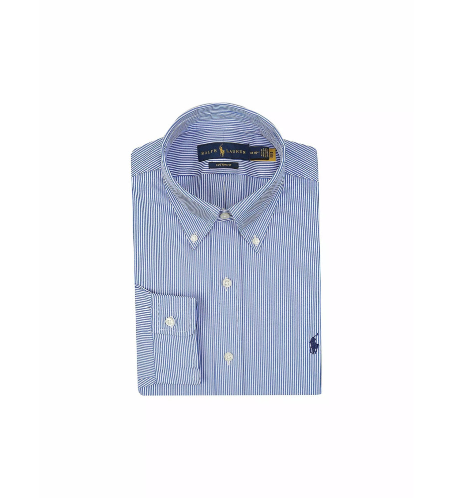 Camisa Ralph Lauren Custom Fit azul