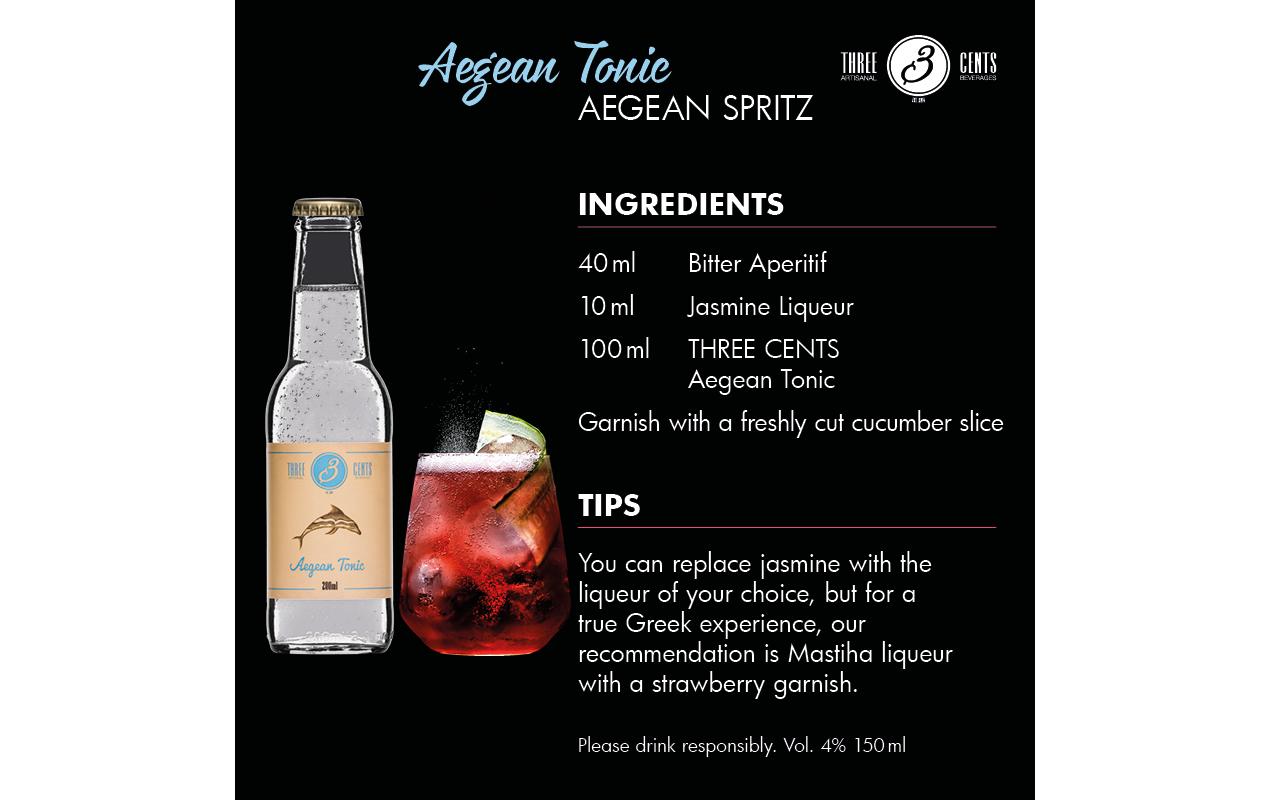 Soft-Drinks Aegean Tonic 6 x 0.2 lErfrischungsgetränk mit Tonicgeschmack