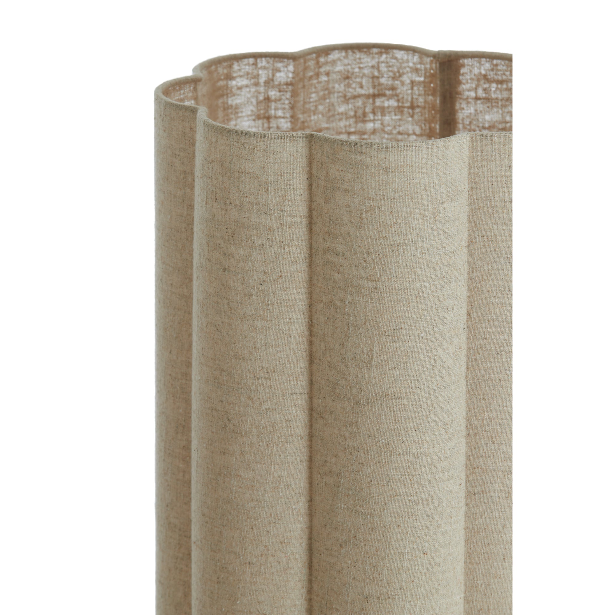 vtwonen Vloerlamp Fringe - Naturel - Ã30cm