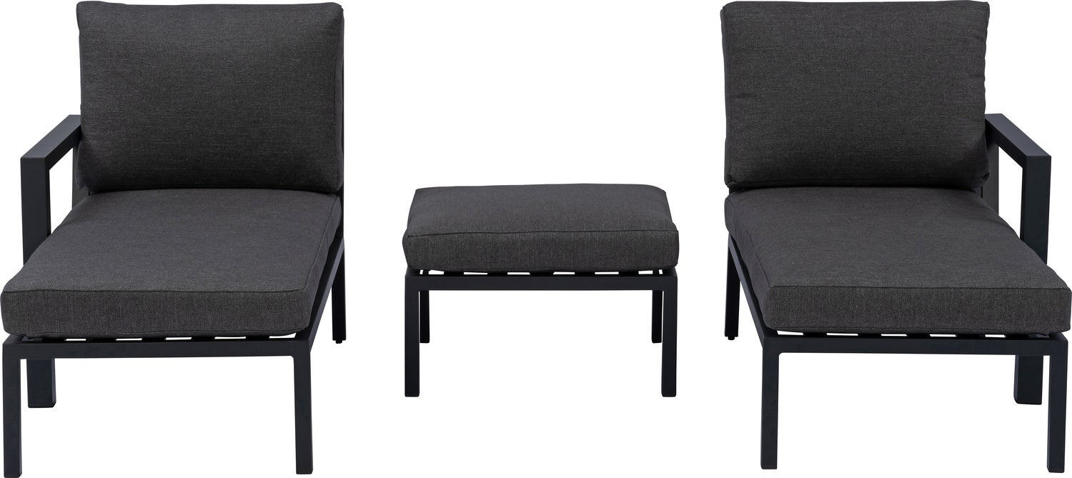 Intratuin hocker Milo zwart 66 x 66 x 30 cm