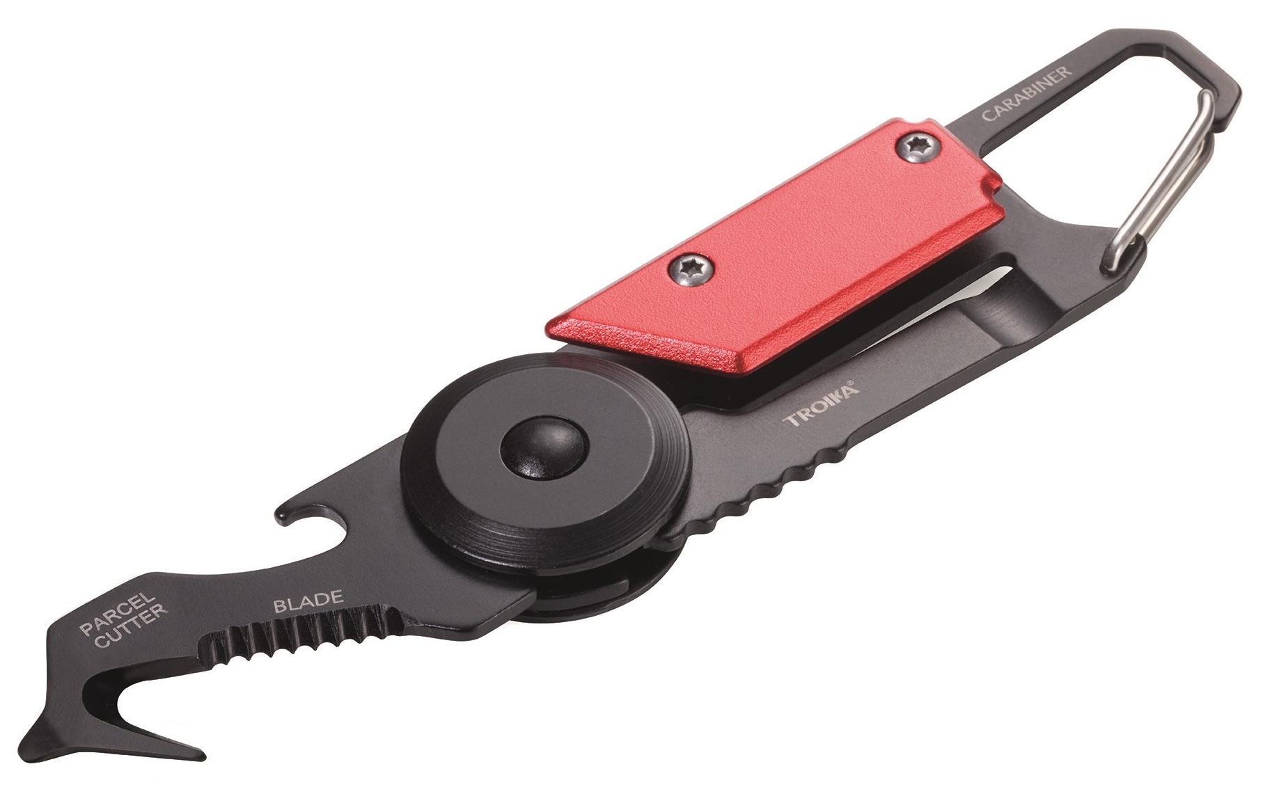 Taschenmesser Mini Egon 5 Funktionen Rot/SchwarzTaschenmesser mit Wechselbaren Werkzeugen