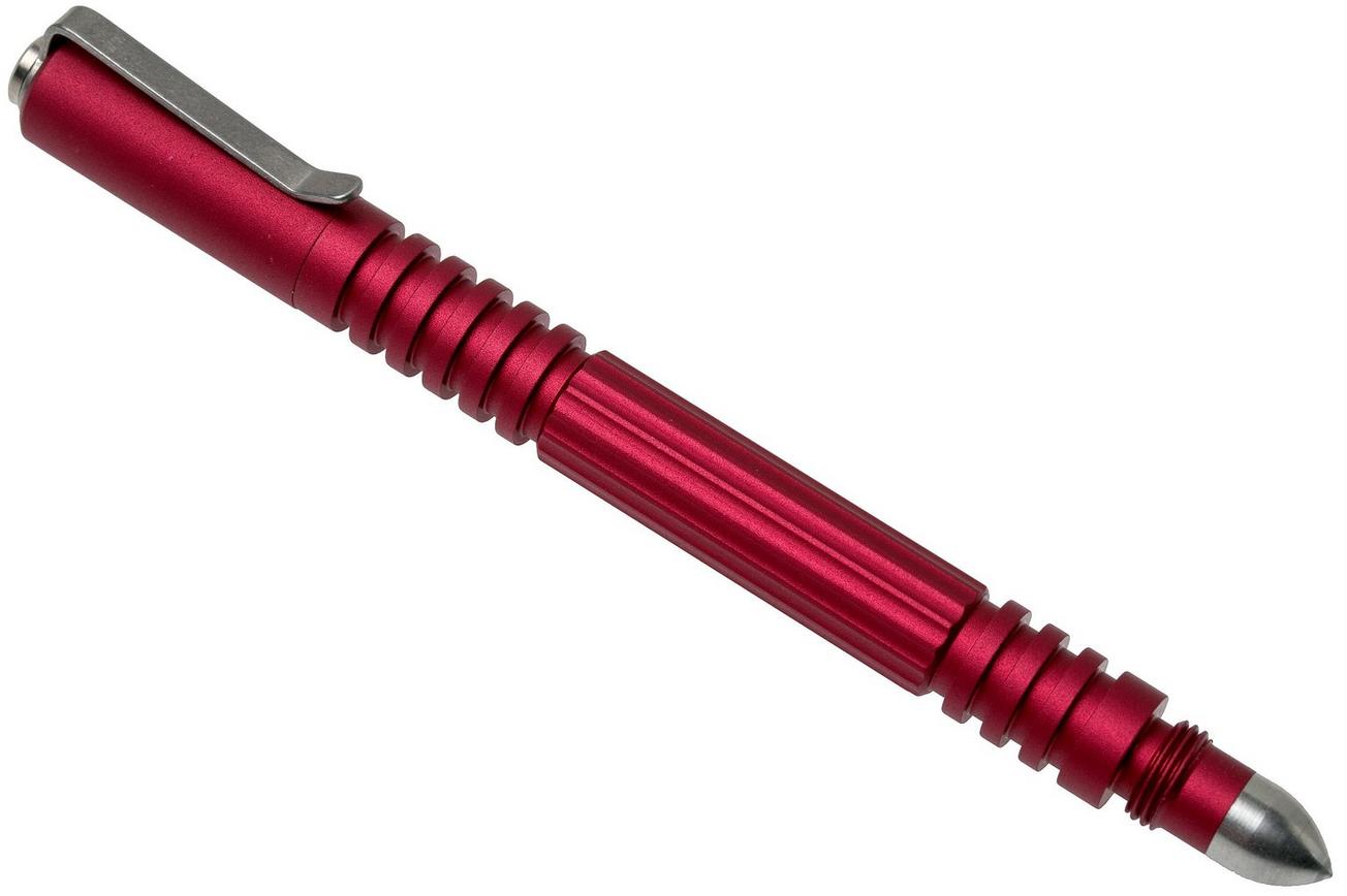 Rick Hinderer Investigator Pen Aluminium Matte Red, tactische pen
