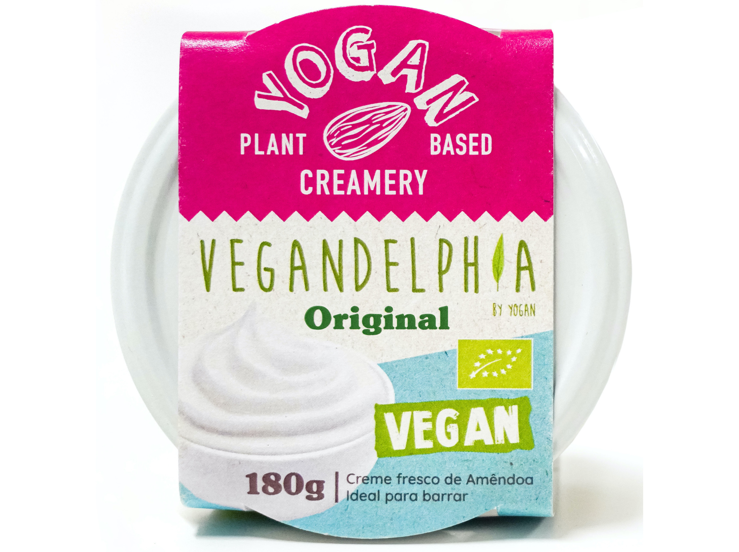 CREME YOGAN VEGAN DE AMÊNDOA SEM LACTOSE BIO 180G