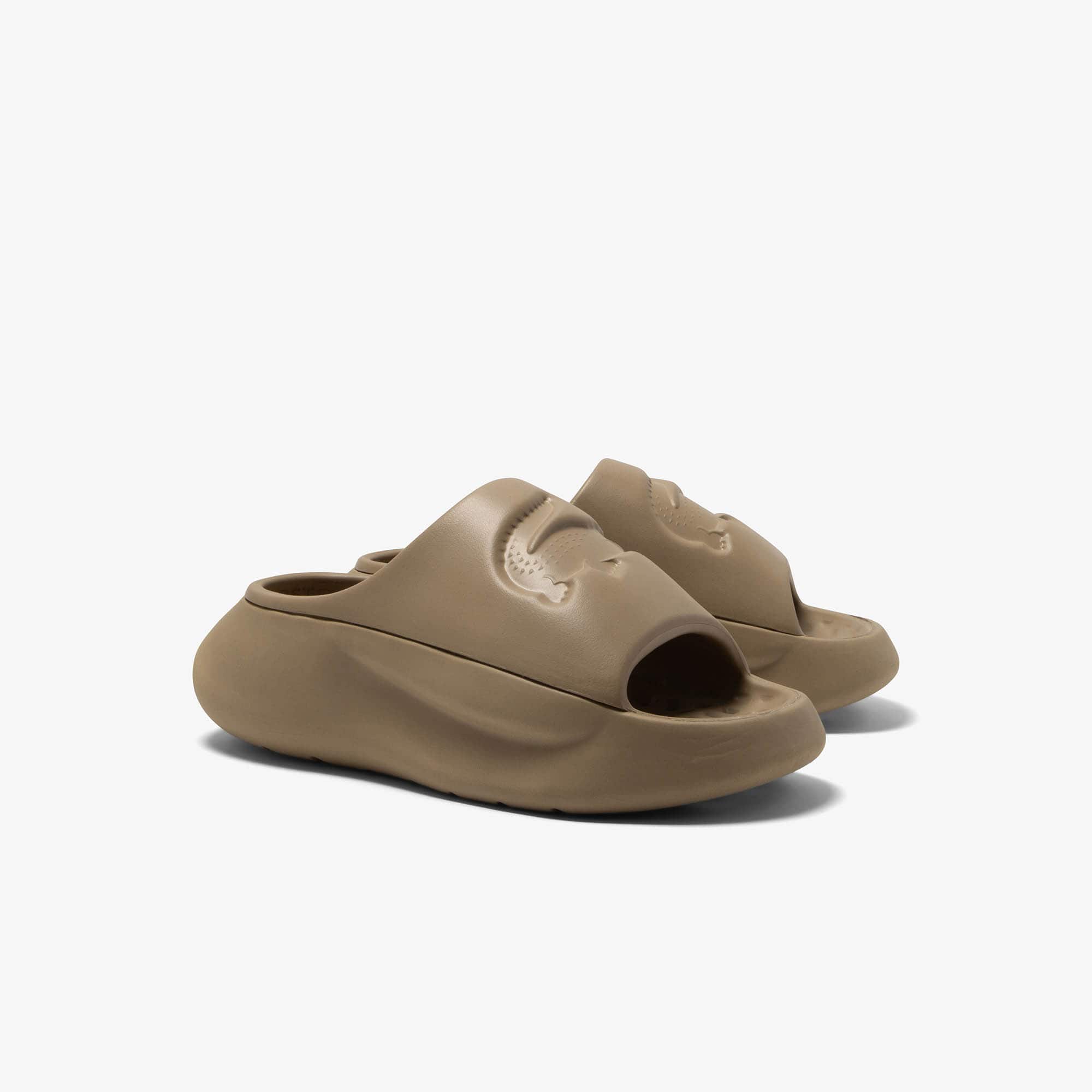 Claquettes Serve Slide 3.0 femme Claquettes & Sandales - Marron - Lacoste - Femme