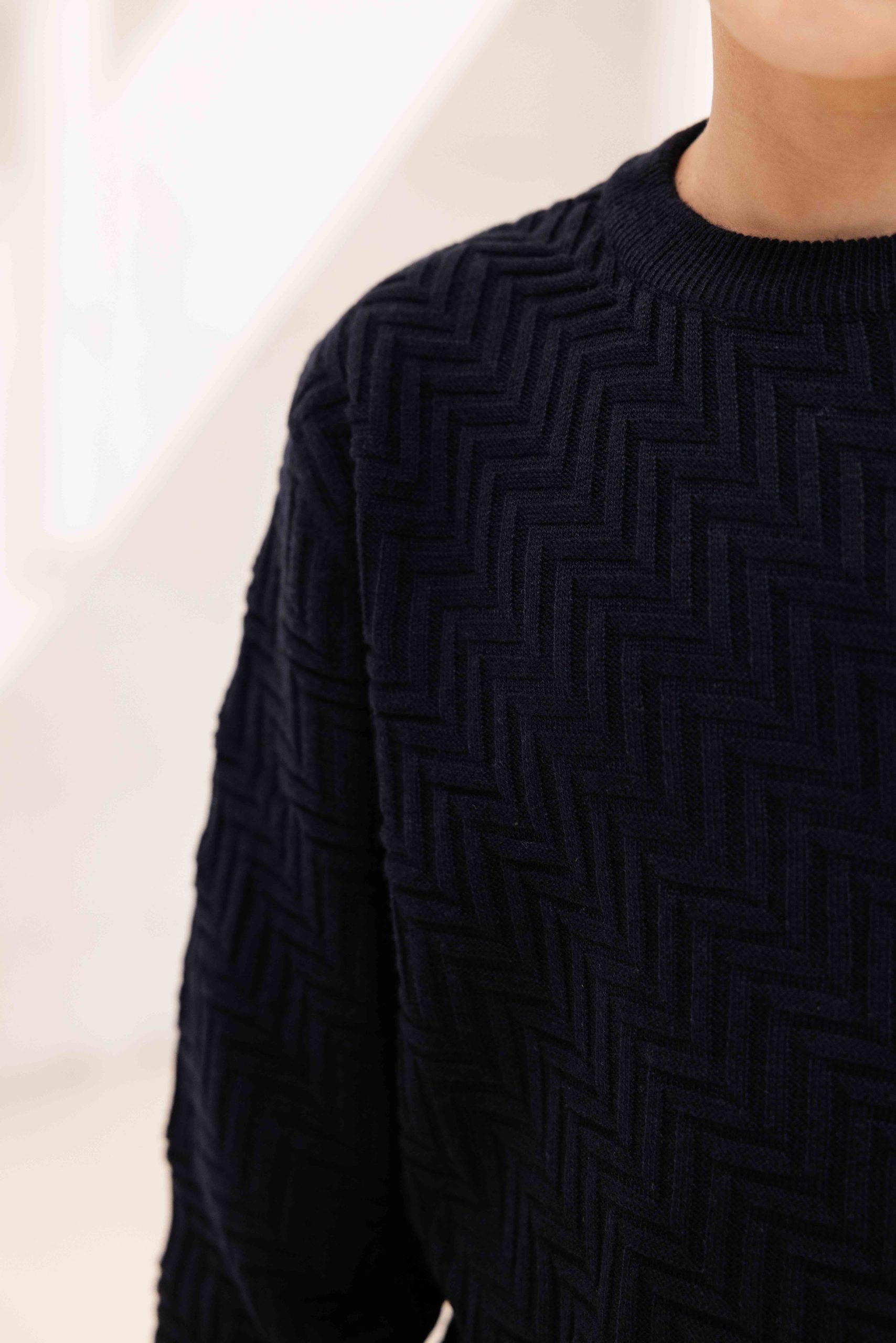 Antony Morato Merino Sweater Kids Donkerblauw