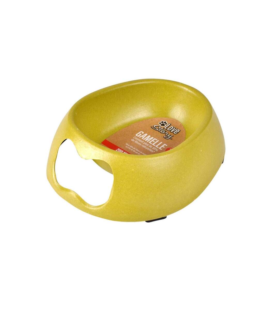 Paris Prix - Gamelle Pour Chien & Chat bambou 16cm Vert