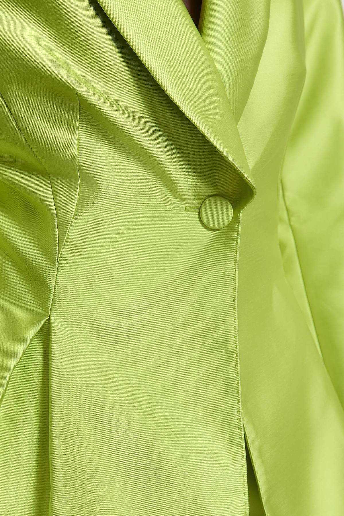 KarenMillen Blazer Croisé En Sergé Satiné À Simple Boutonnage