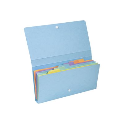 Exacompta Aquarel - Trieur 6 positions - format de poche 26 x 13 cm - disponible dans différentes couleurs