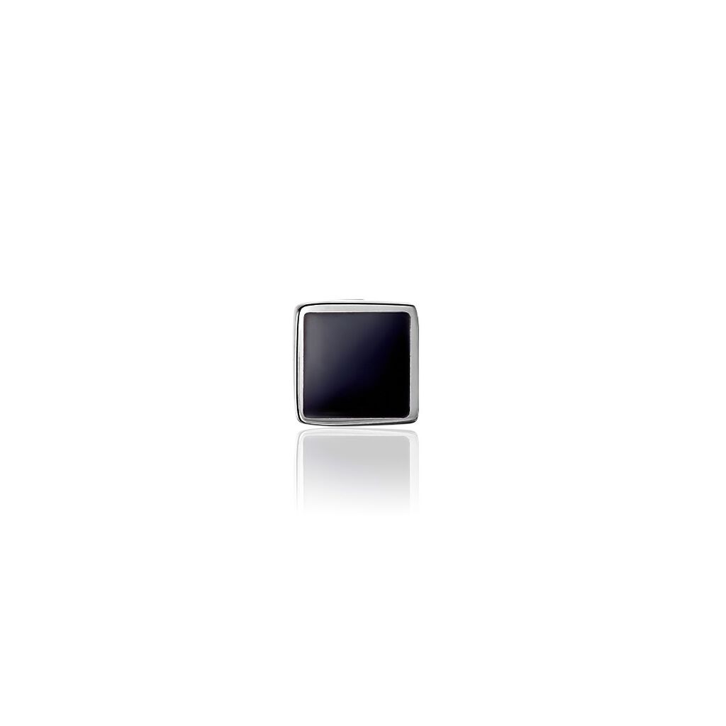 Boucle D'oreille Puce Unitaire Unitaire Joël Acier Blanc
