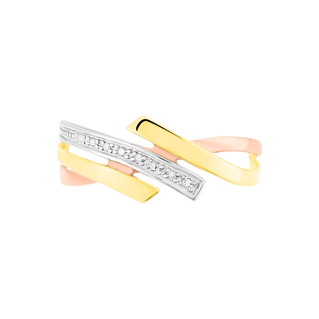 Bague Ainhoa Or Tricolore Diamant