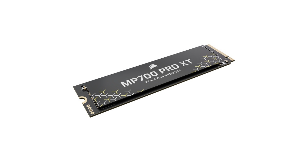 CorsairMP700 PRO XT 2 TB SSD  (Zwart, PCIe Gen5 x4 NVMe 2.0, M.2 2280, 3D TLC NAND)