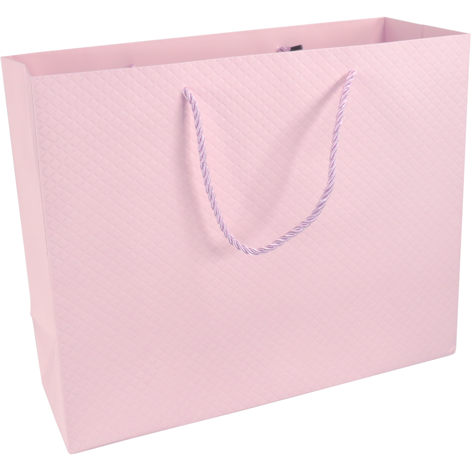 Tas, Papier, embossed, 26x 12x32cm, draagtas, pastelroze