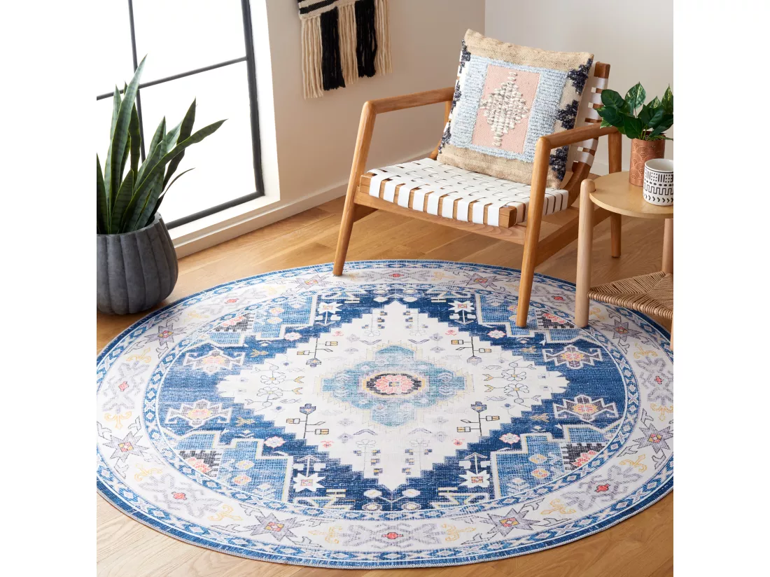 Tapis Navy & Ivory 183 X 183 cm - Calypso