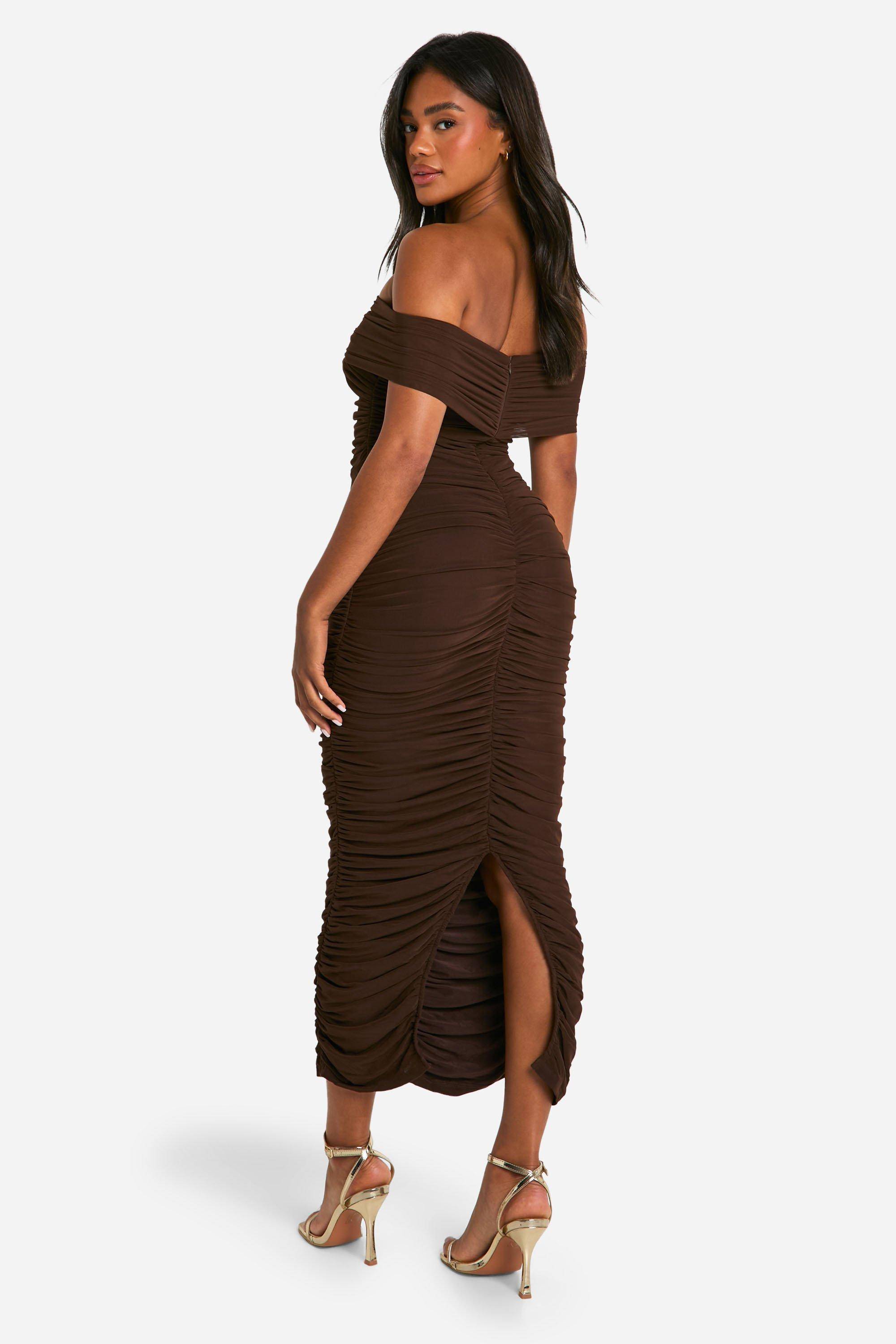 boohoo Robe mi-longue premium en mesh
