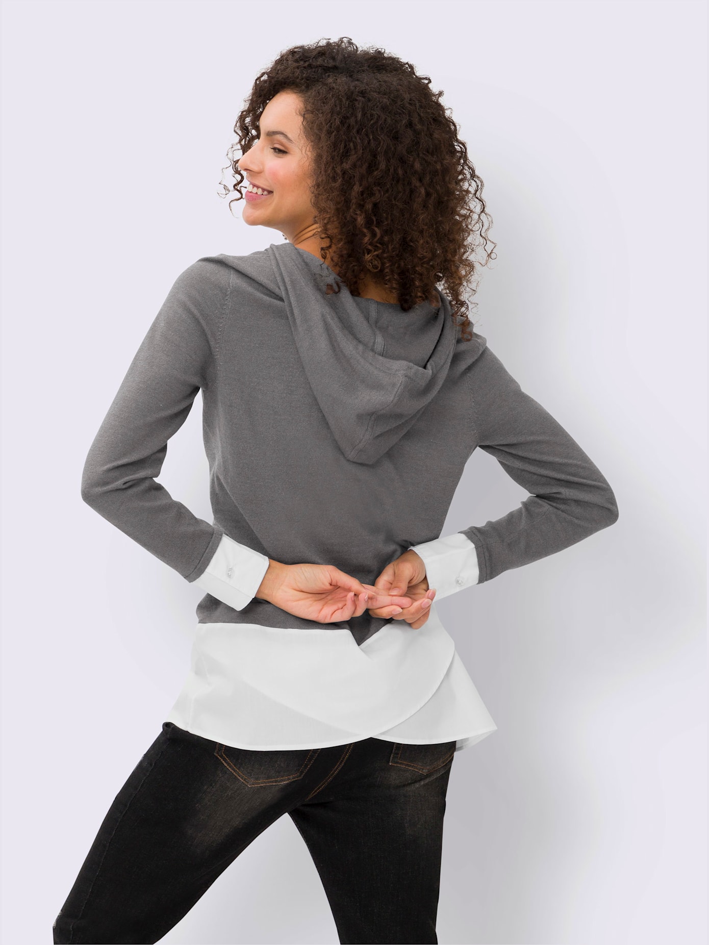 Pull aspect 2 en 1 tendance