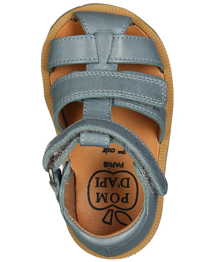 Sandalen POPPY STRAP mit Zehenschutz in blaugrau