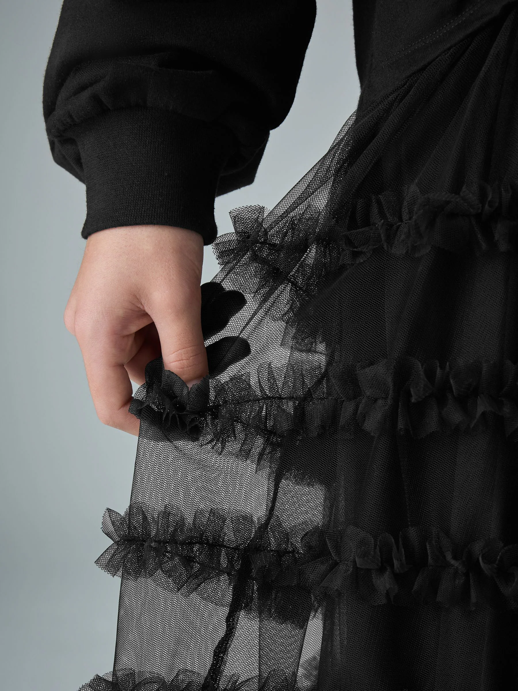smALLSAINTS Ruched Sweat Frill Mock Dress