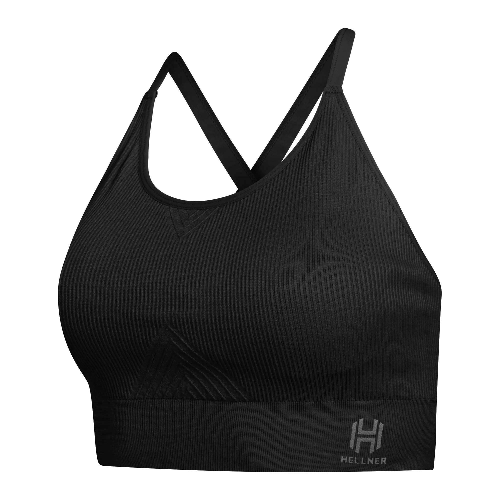 Hellner Seamless Tech Sport Bra Wmn Black Beauty