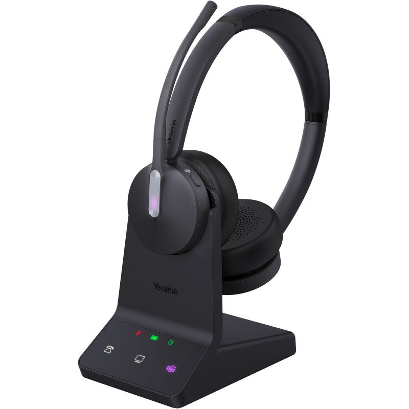 Casque micro sans fil Yealink WH64 Dual Teams 2 écouteurs + base
