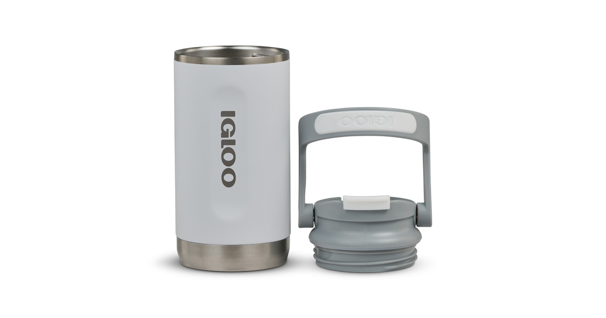 IglooFlip ‘n’ Sip Tumbler 12 oz, 0,35 liter drinkfles  (Wit)