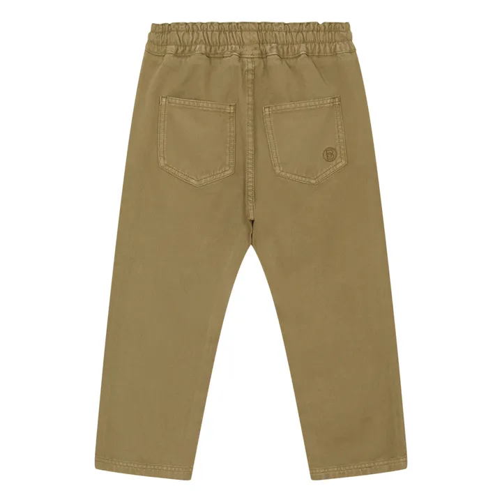 SMALLABLE BASICS Pantalon Elastiqué à la Taille Garçon Denim | Vert kaki