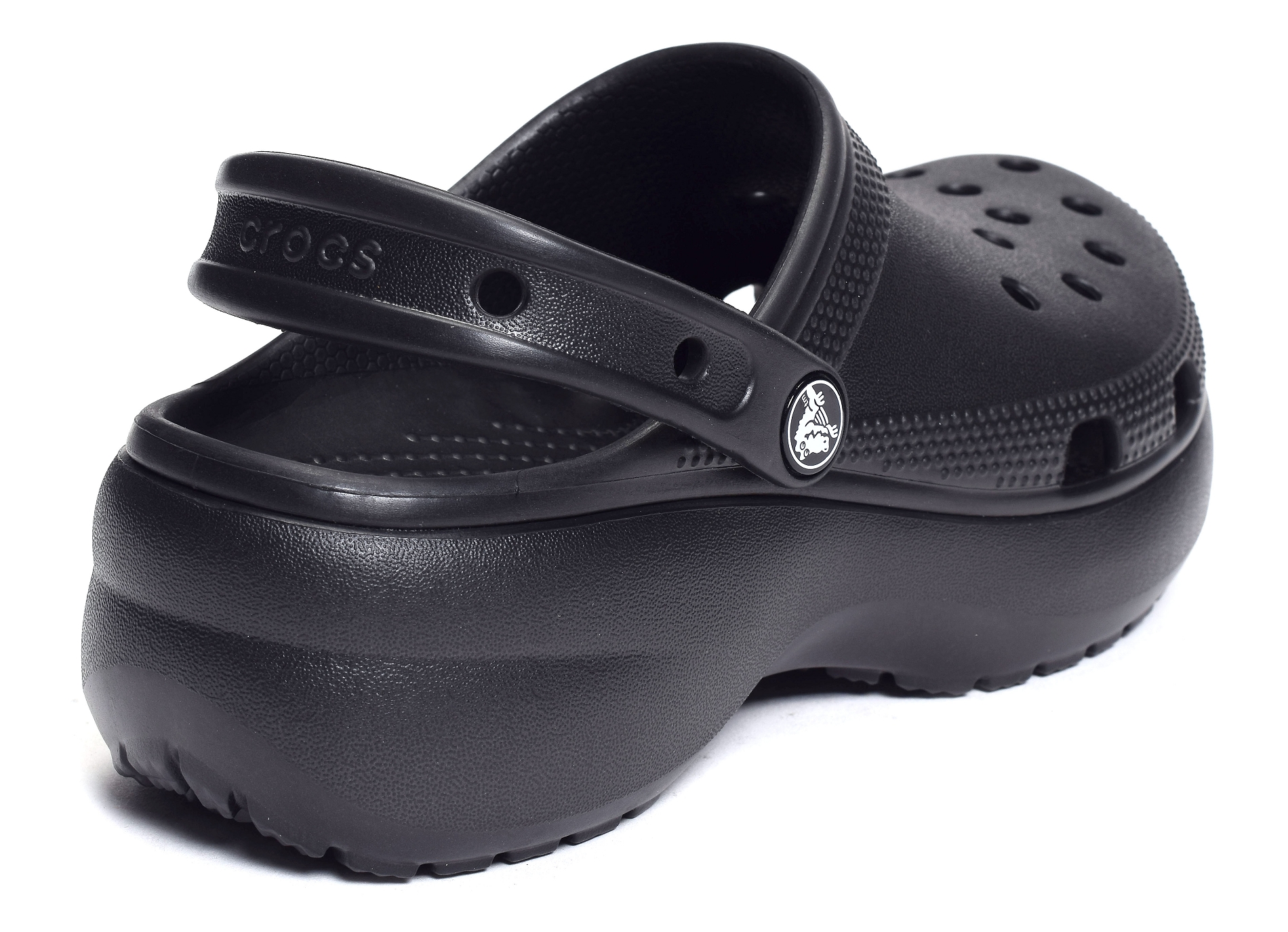 Classic platform clog noir
