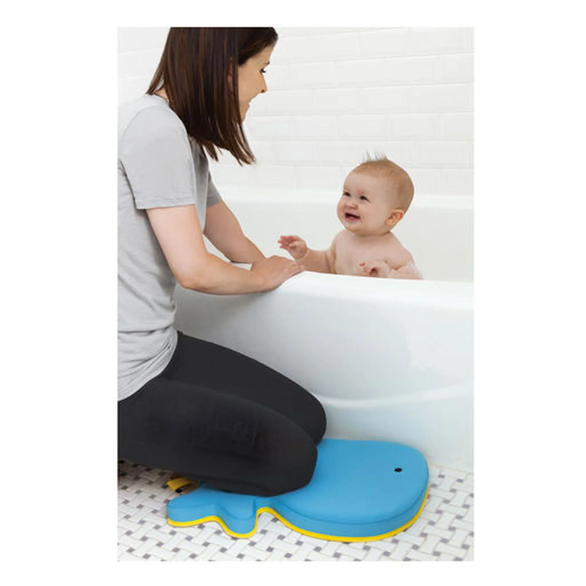 Skip Hop Coussin Confort Pour le Bain - Baleine Grise