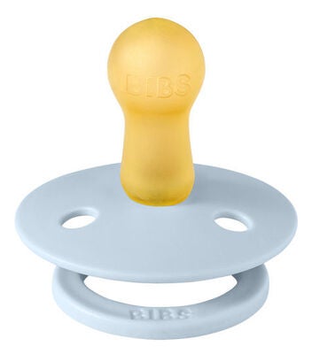 BIBS Smokk Colour 2-pack Lateks Størrelse 2, Iron/Baby Blue