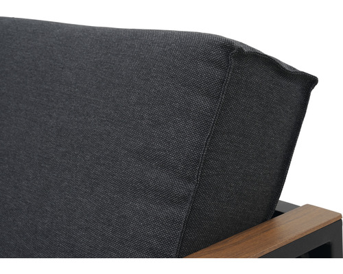 Garden Place Viven 4-zits loungeset inclusief in hoogte verstelbare tafel en kussens, antraciet aluminium