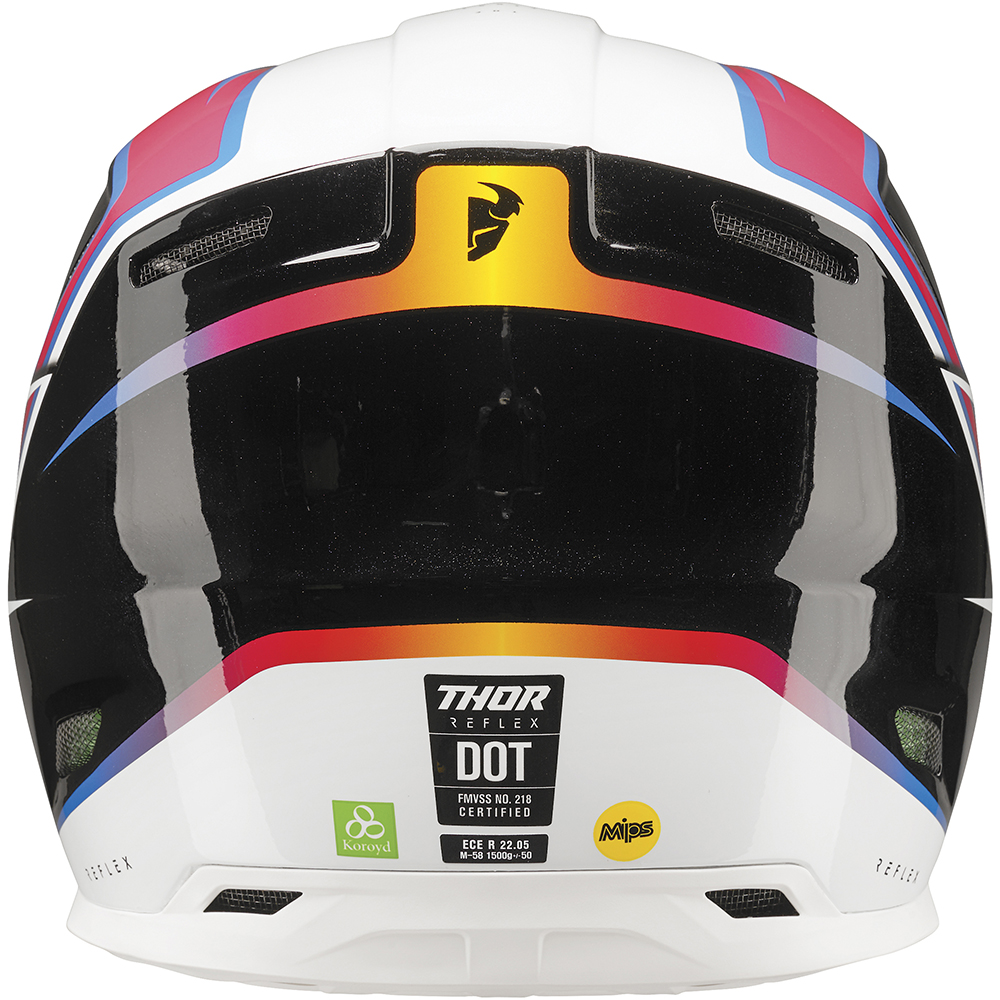Thor Motocross - Casque Reflex Accel Blanc / Noir / Multicolore