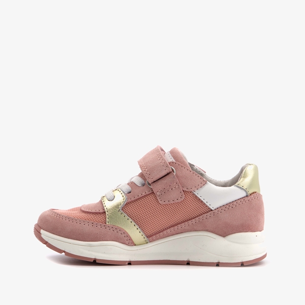 TwoDay leren meisjes sneakers oudroze