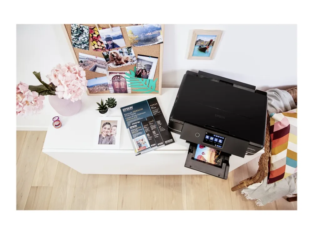 Epson Expression Photo XP-970 Small-in-One - Multifunktionsprinter - farve - blækprinter - A4 (210 x 297 mm) (original) - A3 (medie) - op til 8.1 spm (kopiering) - op til 8.5 spm (udskriver) - 100 ark - USB 2.0, LAN, Wi-Fi(n), USB vært