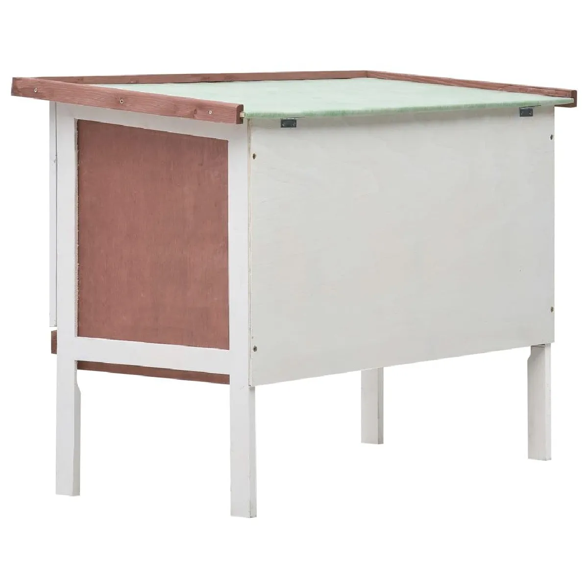 Helloshop26 Clapier extérieur 90 x 45 x 65 cm Marron