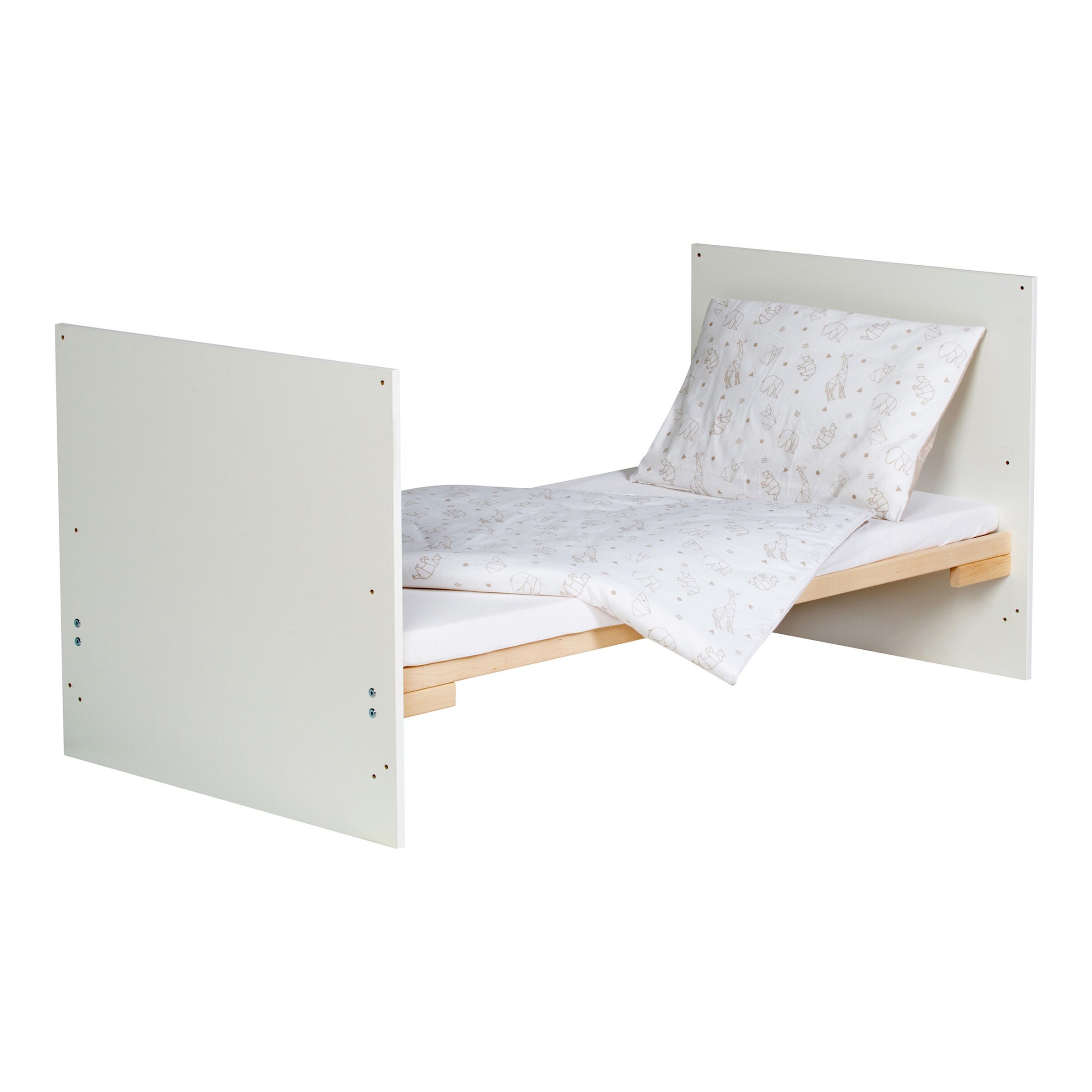 Schardt Babybett mit Ausstattung Classic Gold 70x140 cm Origami Beige