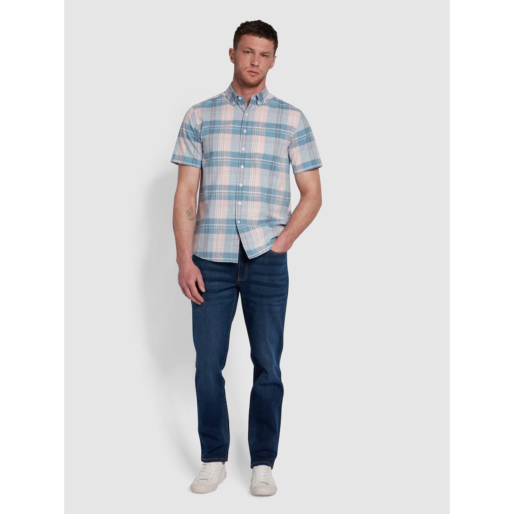 Farah Holzman Short Sleeve Check Shirt