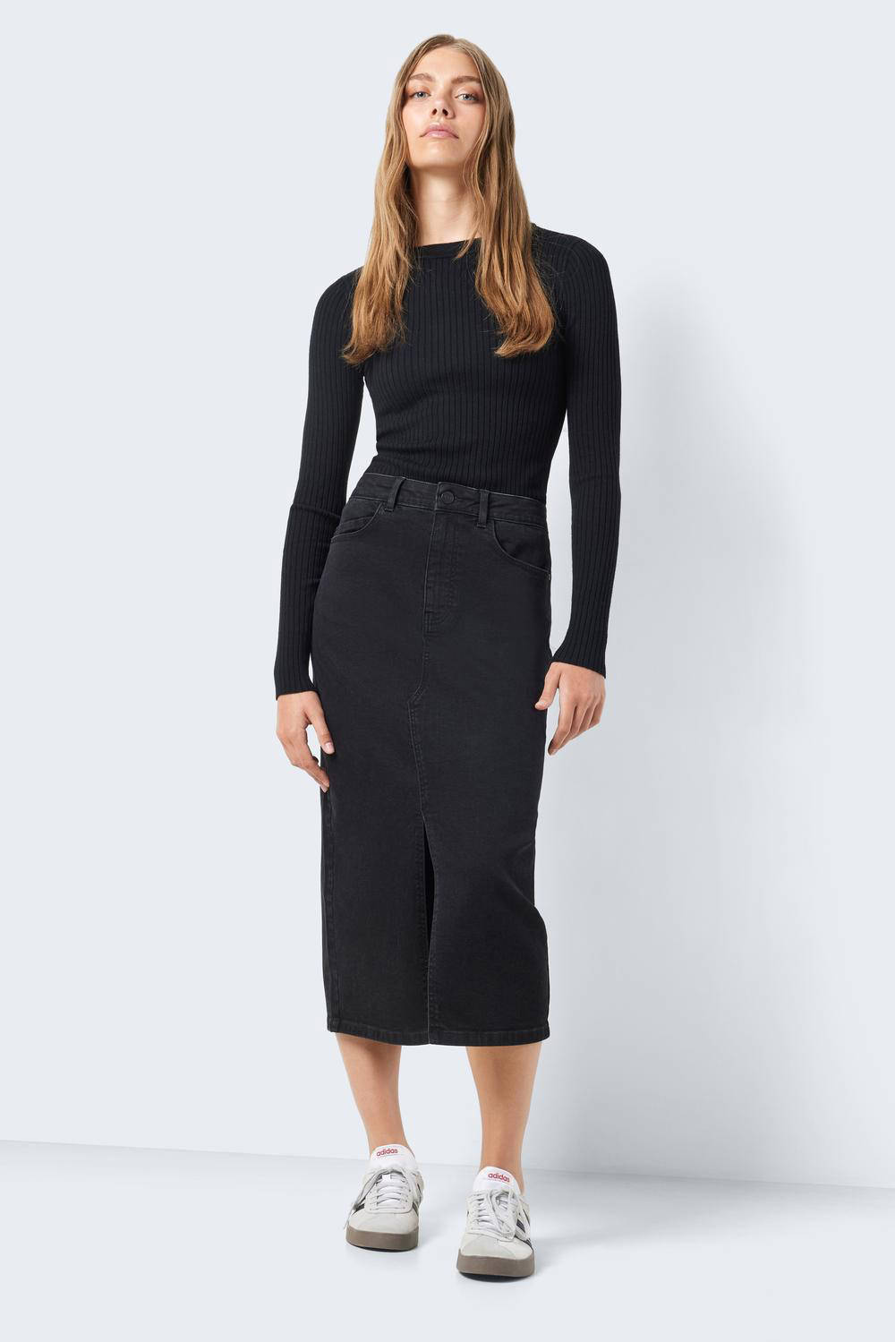 NOISY MAY spijkerrok NMKATH black denim